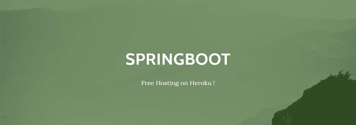 Host a SpringBoot app with database free on Heroku image